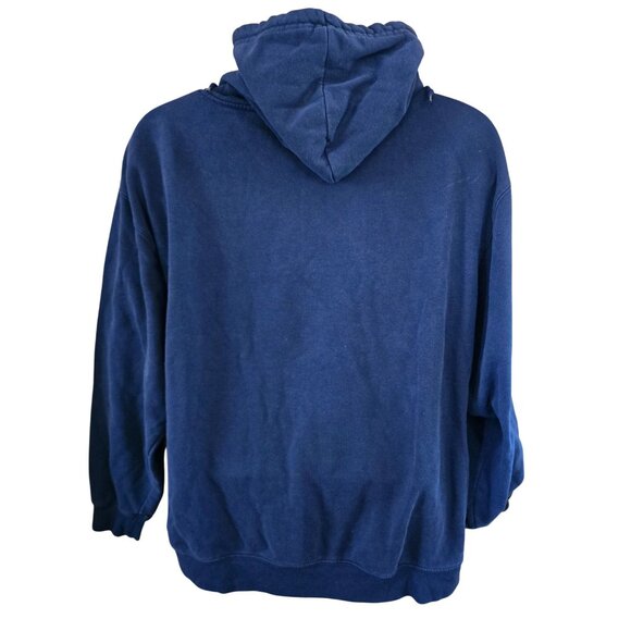 Vintage Michigan Wolverines Hoodie XL Pro  blue and gold distressed see descript - Picture 2 of 9